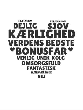 Hjärtmamma inkl. 2 valfria textrader